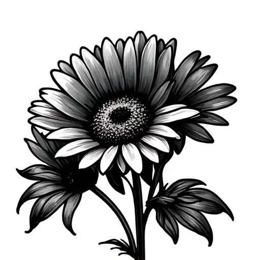 Stamp With Daisy Bouquet