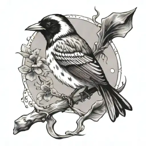 Oriole With Bat In Feet