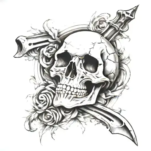 A Leg From The Skull