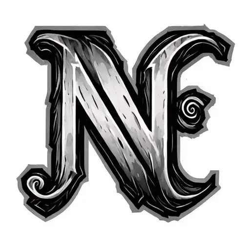 Two Different Tattoos Incorporating The Letters N And C