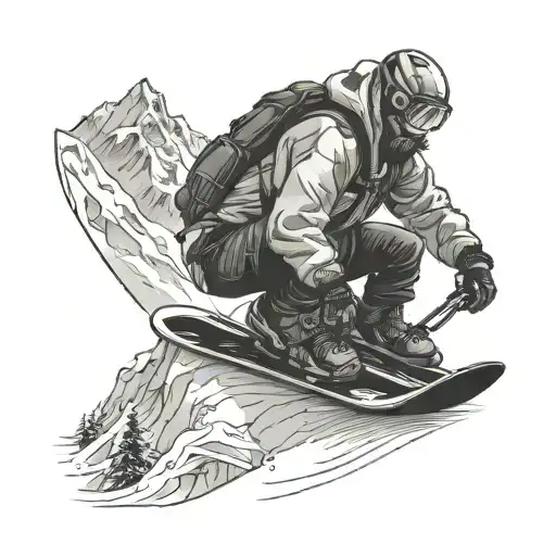 Doctor Performing Surgery On A Snowboarder At The Peak Of A Snowy Mountain