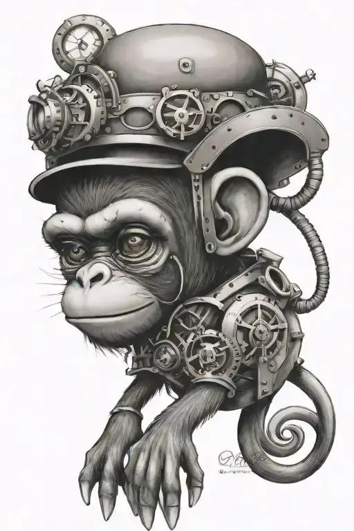 Steampunk Inspired Monkey