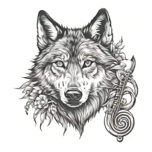 Wolf With A Lost Musician Searching For Truth