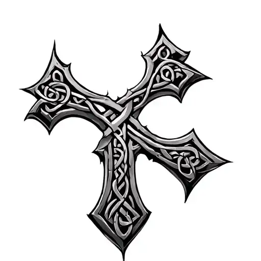 Ancient Celtic Cross Broken