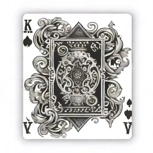 Playing Cards Spread With Kings Card Design