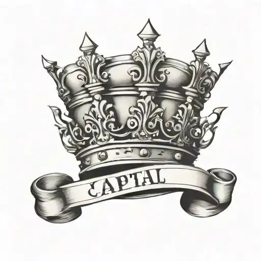 Simple Capital J With Kings Crown