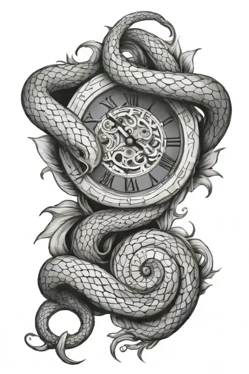 Clock Snake Wrapped