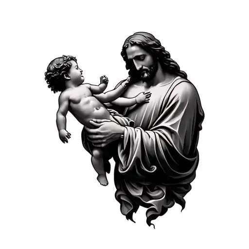 Jesus Holding A Child