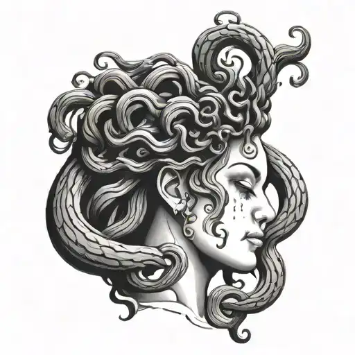 Medusa With Semicolon Tears