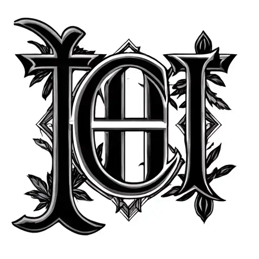 Cross And Initial E&h