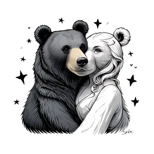 Corresponding Husband And Wife Bear Stars