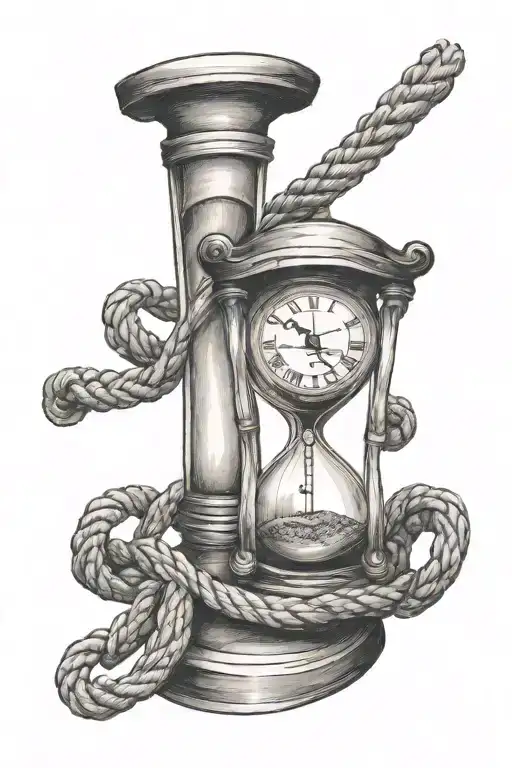 Rope Watch Hourglass Tattoo Featuring