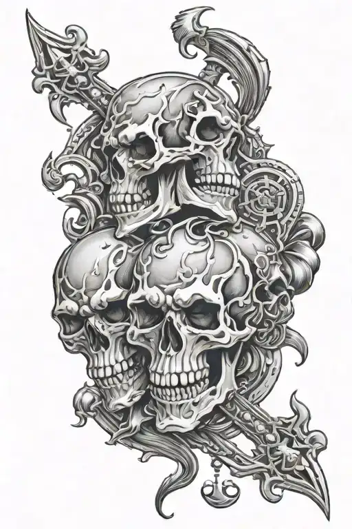 Metal Skull Fighting Demons With Music