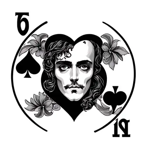 Jack Of Spades And 10 Of Hearts Playing Card