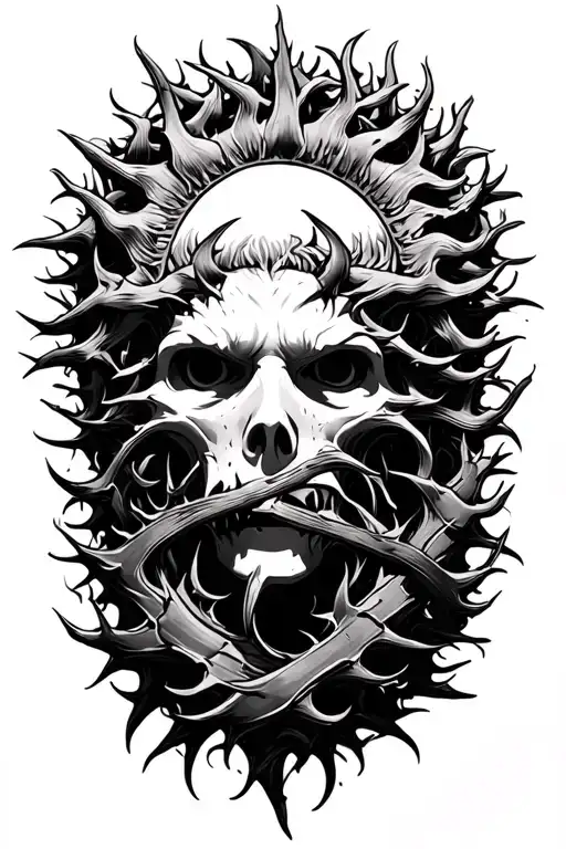 Sun Made Of Thorns Wrapped