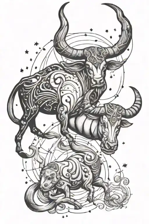 Taurus Constellation And Scorpio Constellation