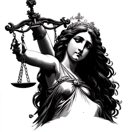 Lady Justice With Mama Mary