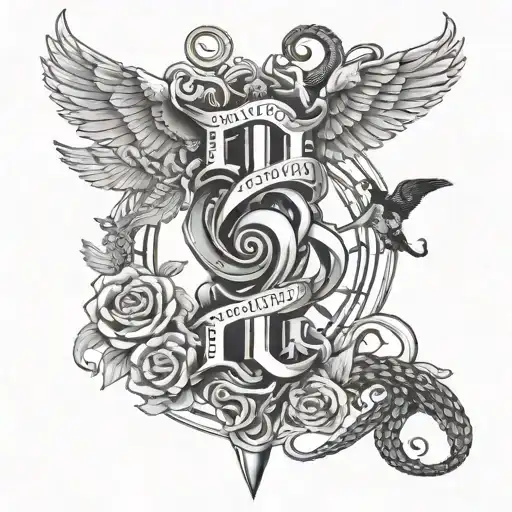 Create Me A Tattoo With The Name Backbone Brothers With A Loyalty Symbolism