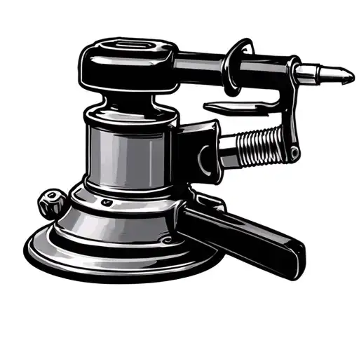 Tattoo Design Drawing Sketch Of Car Polisher Tool