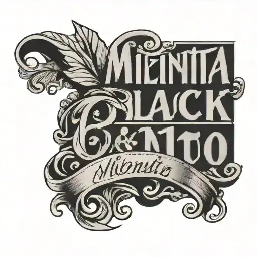 Lettering That Says Milenita