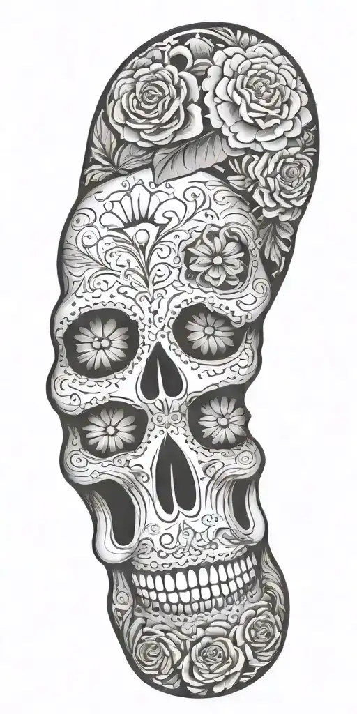 Sugar Skull Sleeve