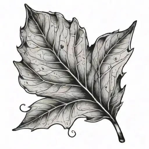 A Leaf With The Words The Sneaky Leaf Inside Of It