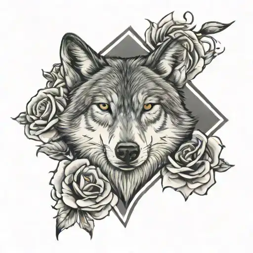 Wolf Rose Cross