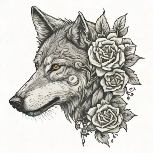 Wolf Rose Cross