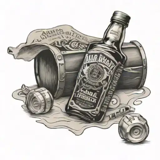 Broken Jack Daniel's Bottle