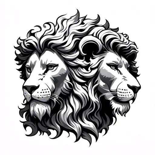 Greek Mythology Tattoo Zeus And Lion