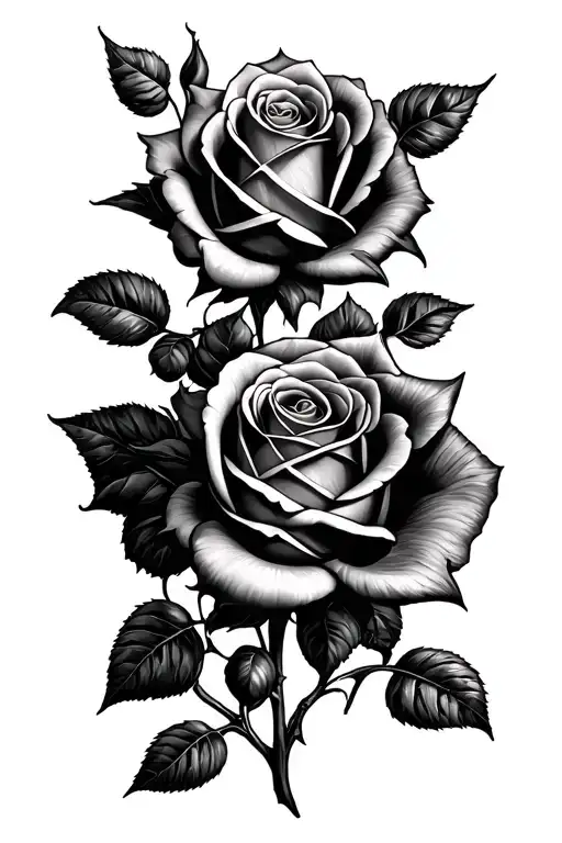 3 Rose Beds With Roman Numerals In The Middle Vertically