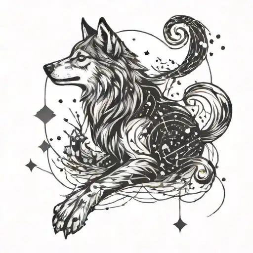 Wolf And Scorpio Constellation