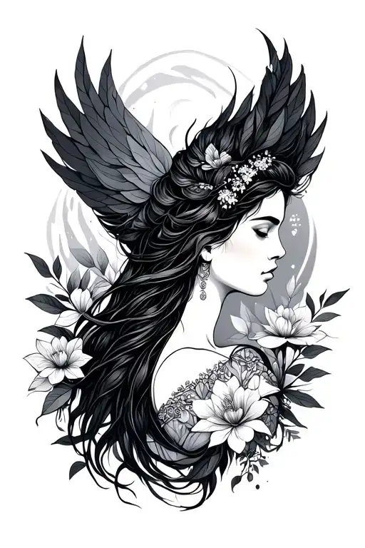 Nature And Air Goddess