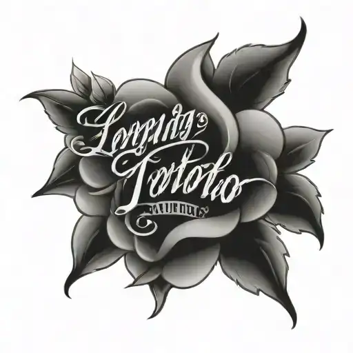 Script Tattoo Loyalty Honour Respect In Latino Style