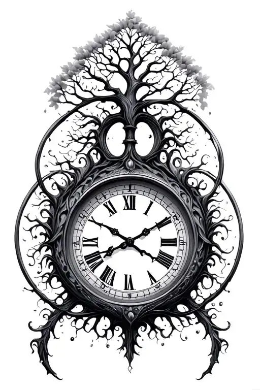 Tree Of Life Clock Embedded