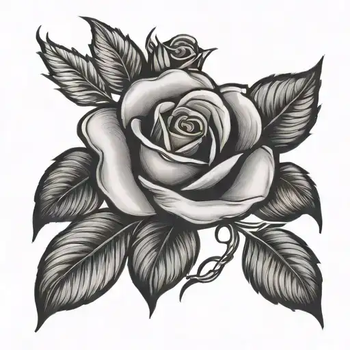 Rose With Nana Letters