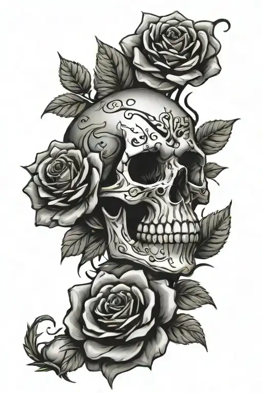 Skull Roses Punchy