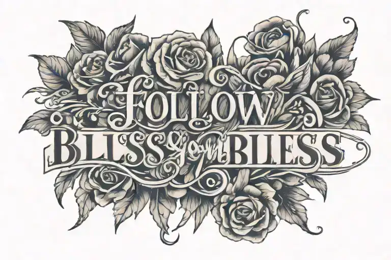Follow Your Bliss Quote In A Straight Line