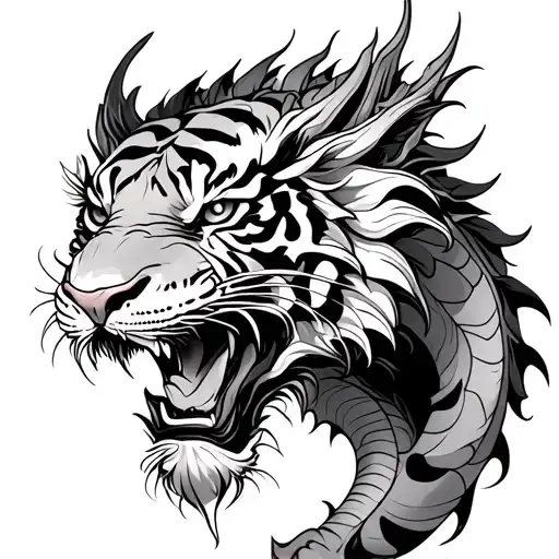 Dragon And Tiger Sleeve