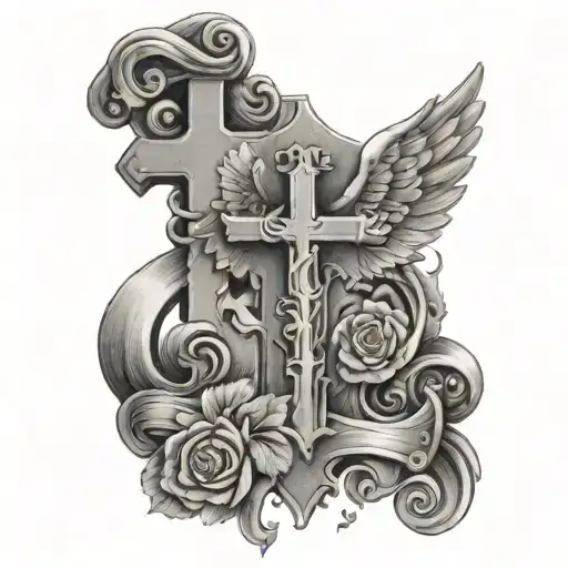 Cross With Angel Number 222