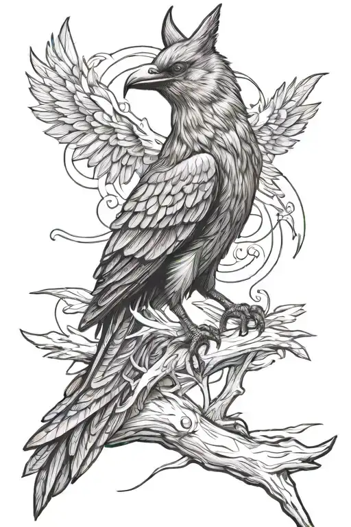 Trickster Crow Coyote Raven Rabbit Sitting