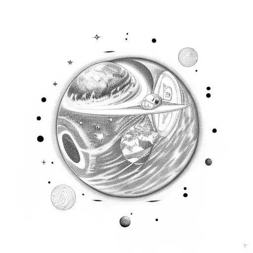 Astronaut Holding A Planet In Space