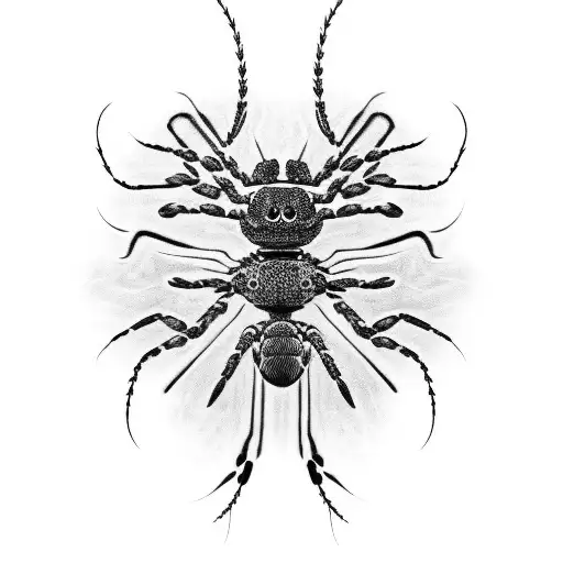 Tokyo Ghoul Centipede With Spider Liliess And Butterflies