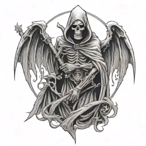 Grim Reaper At Top And Lilith Bot