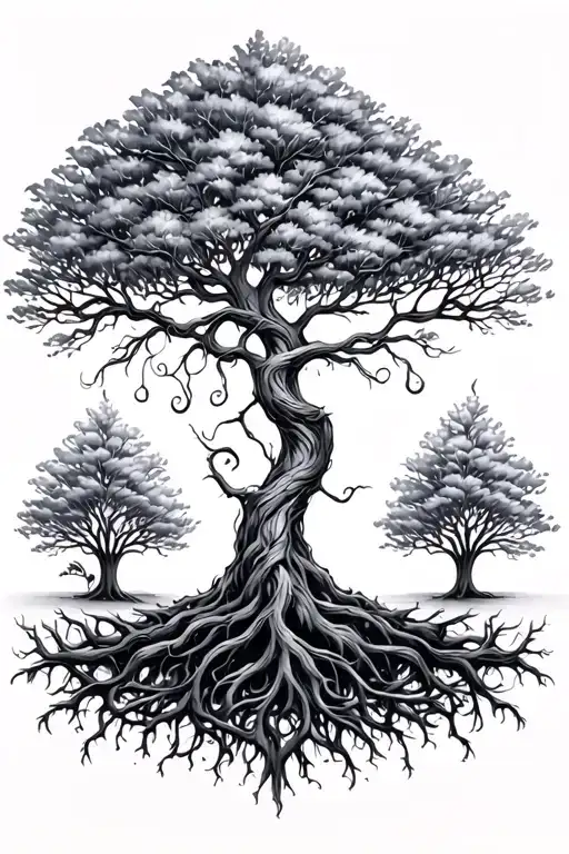 Tree Of Life Family Tree Intertwined