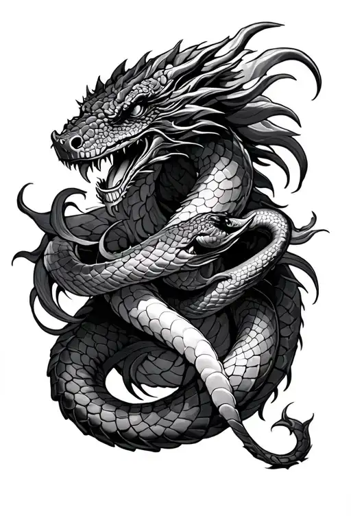 Snake And Dragon Spine