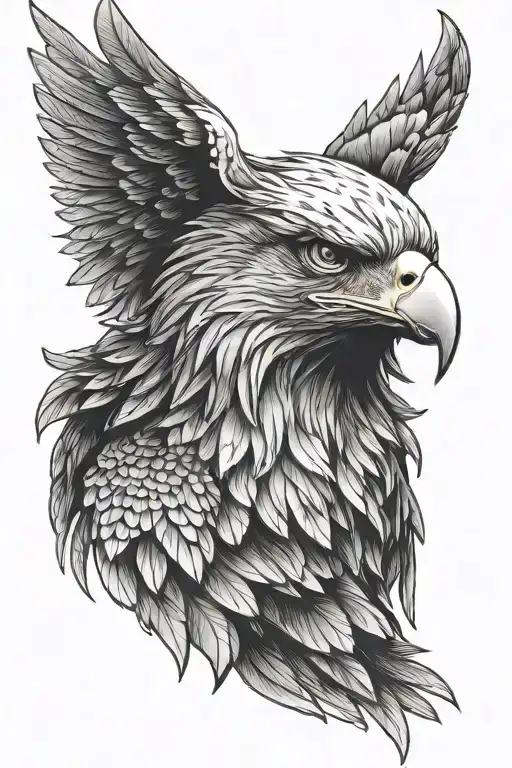 Eagle Face With Bussiness Ideas Based