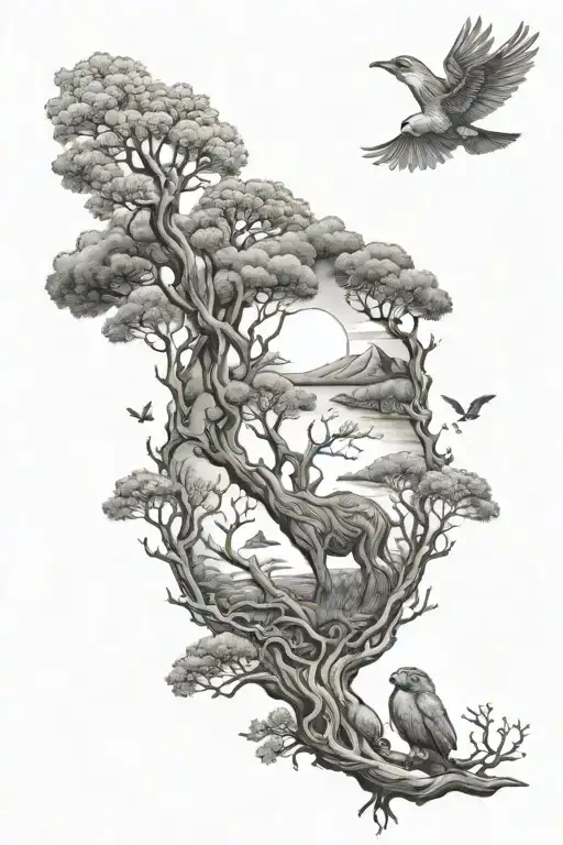 Nature Animals Love Trees Sunset Mother Earth