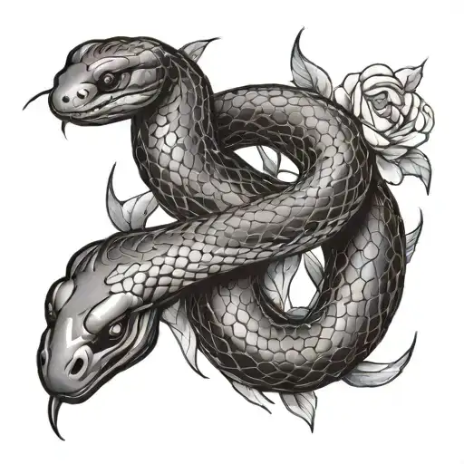 Long Snake And Spring