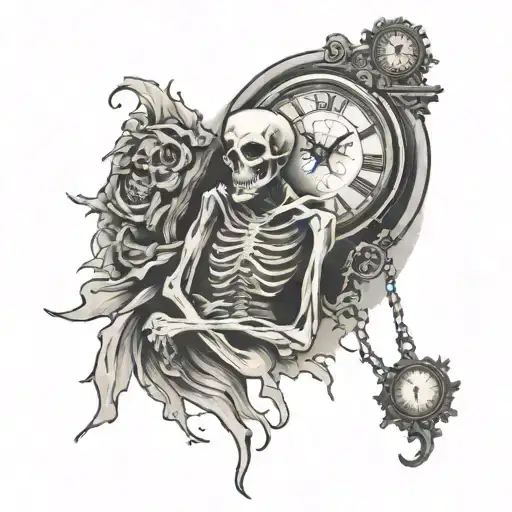 Death Waiting With A Clock
